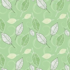Seamless Retro Leaves Background