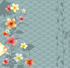Floral background N715