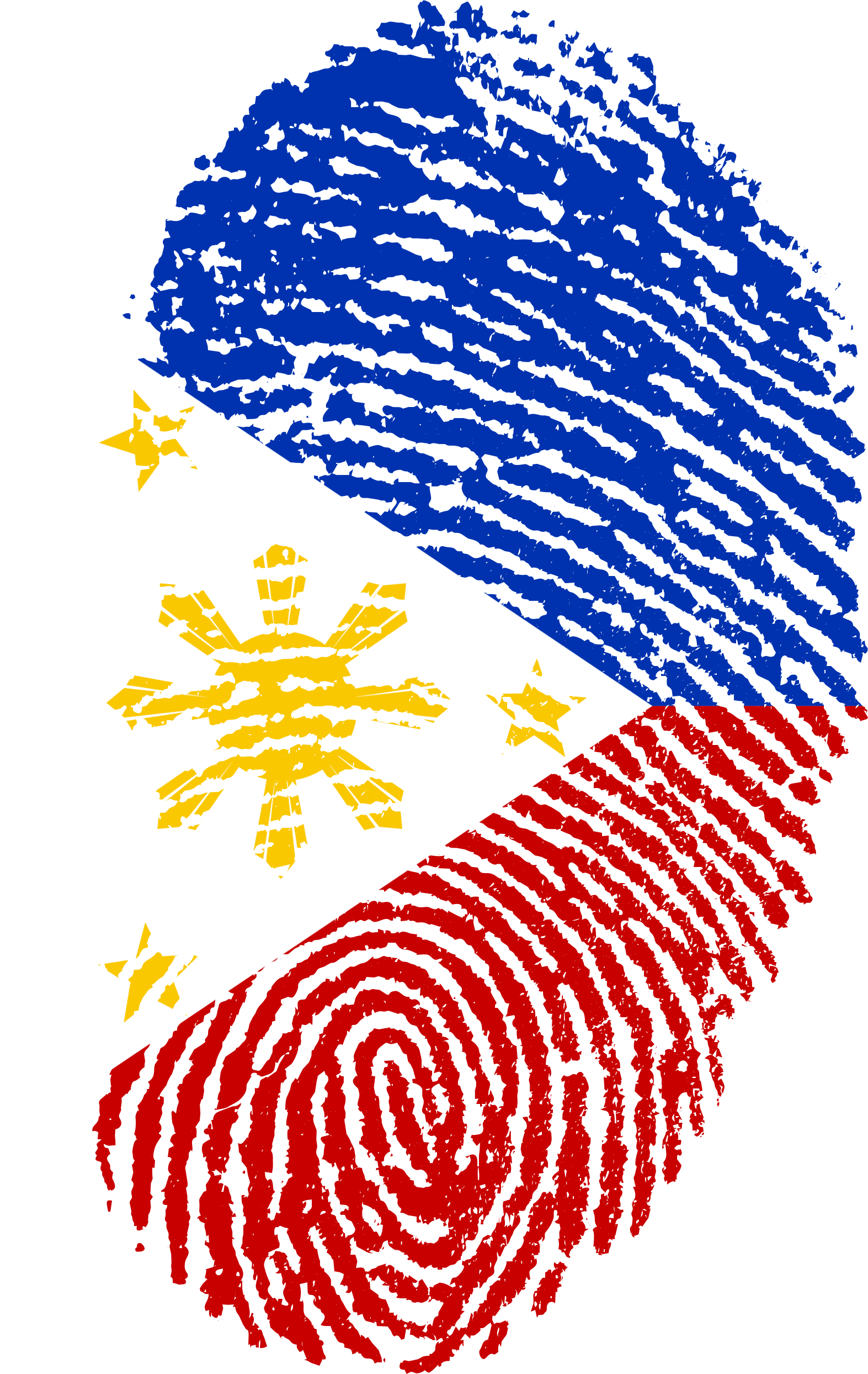 Fingerprint Of Philippines Flag Clipart Free Image Download