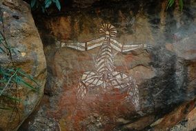 cave painting in australia