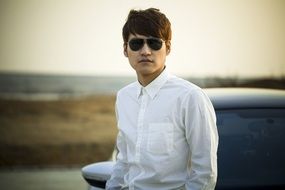 man model glasses style look