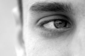 eye guy man face eyelashes
