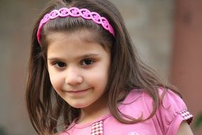 girl pink portrait
