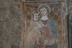old fresco painting