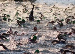 triathalon swim iron man athletes