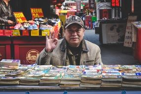 man in the asian market