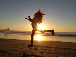 insanely beautiful girl jump