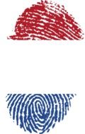 netherlands flag fingerprint drawing