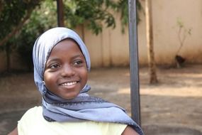 african girl from a shelter