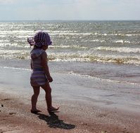 baby on the sea