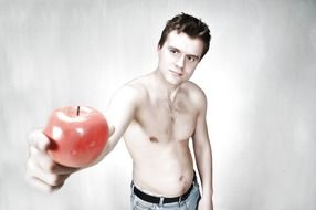 half-man with an Apple