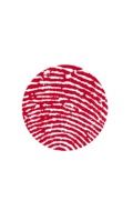 fingerprint in form of japan flag