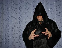 the man in the witch costume