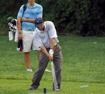 golfer in action