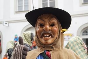 human mask in carnival