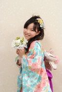 Portrait of kimono kid
