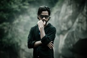 man portrait model