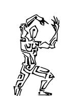 Dancing person clipart