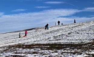leisure winter snow slide drive