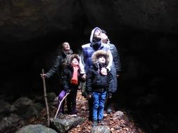 curious family on a walking tour