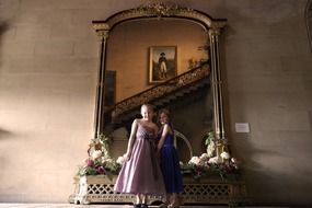 two small girls in wedding ceremony