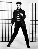 elvis presley is performing