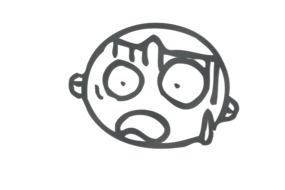 graphic image of a caricature face