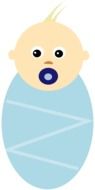baby boy hair blonde shower