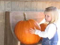pumpkin and girl