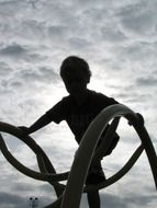 climbing play silhouette