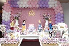 princess at a girl party