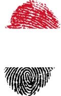 yemen flag fingerprint drawing
