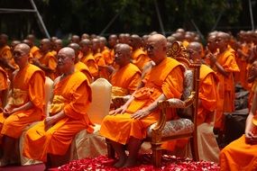 head of buddhist monks in thailand