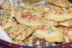 bowl full of cookies