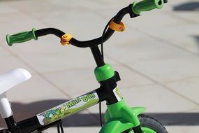 green small bike for children