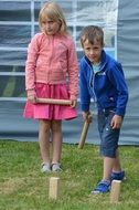 boy and girl playing