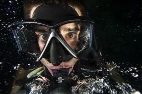diver man swimmer