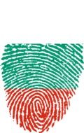 Bulgaria flag fingerprint