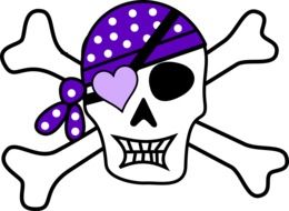 pirate skull as a graphic image