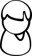unknown man icon