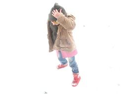 child in a winter jacket