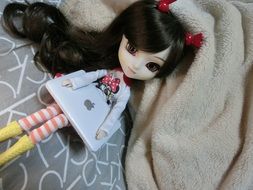 Doll and Ipad