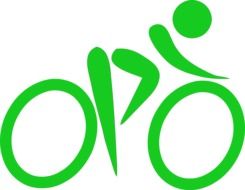 bike sports icon drawing