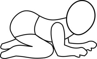 baby infant drawing