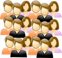 graphic image of people