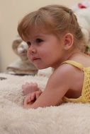 Baby photo of the little girl