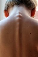 the spine of the child