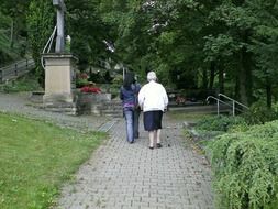 a cemetery of Christian graves