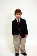 boy in an office suit
