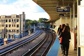 Platform on a railway station